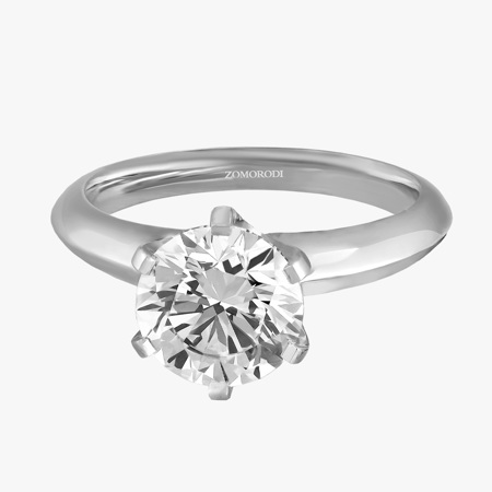 1.70-Carat Six-Prong Diamond Solitaire Ring